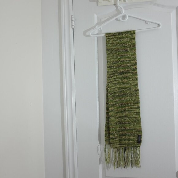 COPY - Peruvian Alpaca Genuino Marled Knit Scarf with Fringe Soft winter Access… - Picture 2 of 6